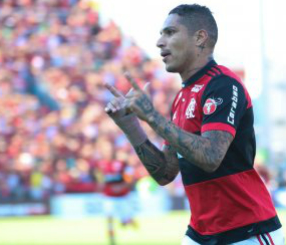 Guerrero volta a marcar com a camisa do Flamengo (Divulgação/Lucas Dantas - Flamengo.com.br)