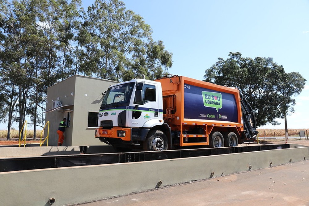 Aterro Sanitário de Uberaba recebe, em média, 440 toneladas de lixo domiciliar e de ecopontos. Foto: Codau/Divulgação.