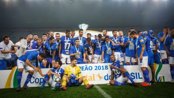 Cruzeiro foi campeão da Copa do Brasil em 2018
(foto: Vinnicius Silva/Cruzeiro)
