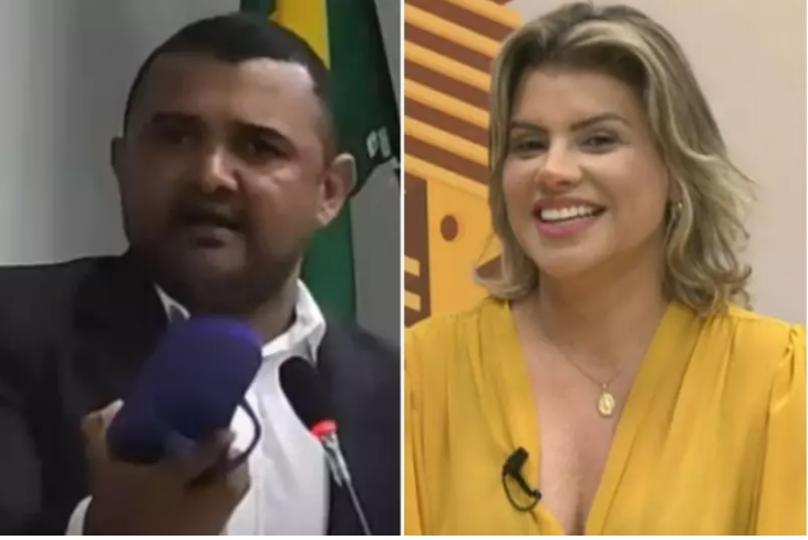 O vereador Francisco Ernandes (PSD), de Beberibe (CE), disse que a prefeita da cidade, Michele Queiroz (PL) deveria "apanhar de chinela"