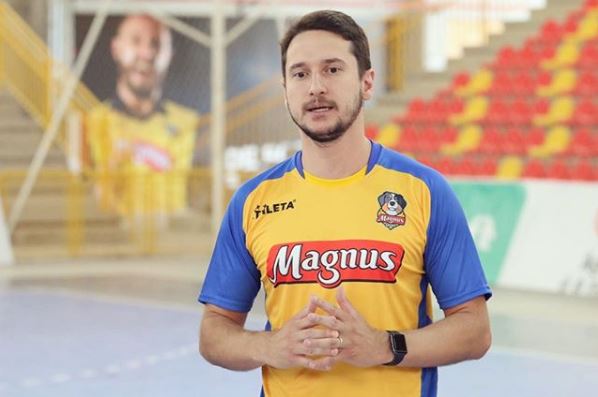 Desde 2017 no Magnus Futsal, Mauro participou do crescimento do clube. Foto: Guilherme Mansueto.
