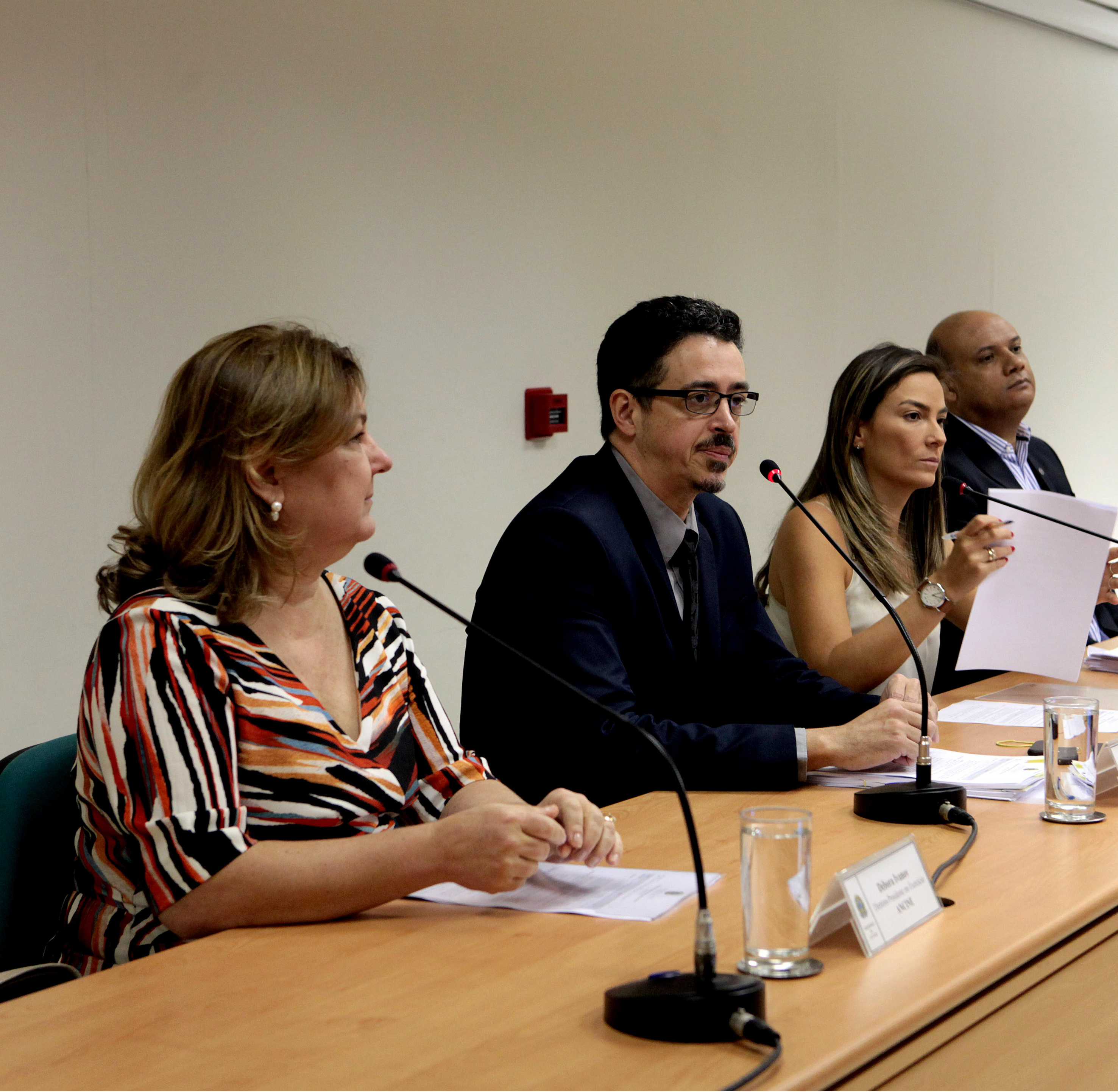 Débora Ivanov, ministro Sérgio Sá Leitão, Mariana Ribas e João Batista Silva participam nesta quarta da reunião do Conselho Superior de Cinema