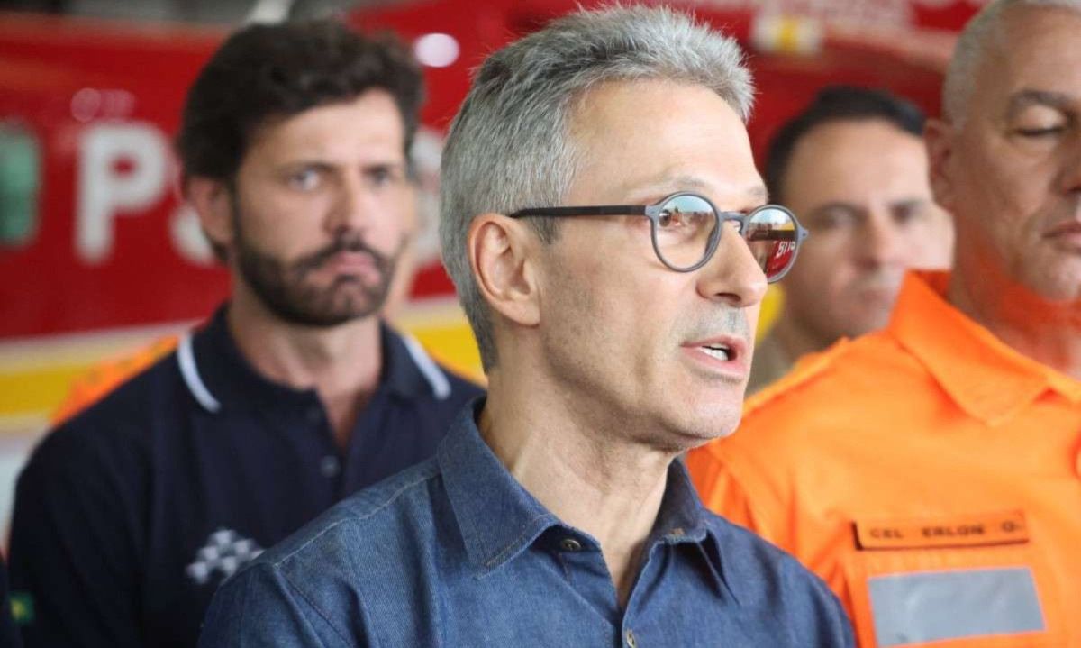 Romeu Zema declarou apoio ao candidato bolsonarista Bruno Engler

crédito: Marcos Vieira /EM/DA. Press