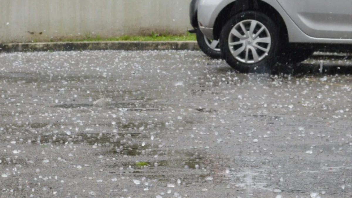 Alerta chuva de granizo. Fonte: twitter