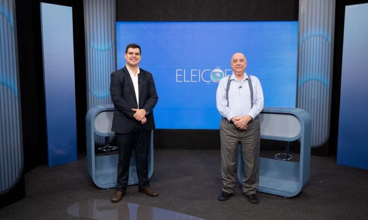 Bruno Engler e Fuad Noman tiveram último encontro antes da votação final no domingo (27/10)
crédito: Douglas Magno/TV Globo