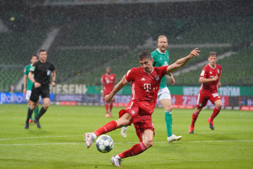 Lewandowski marcou 31 gols em 29 jogos. Foto: Divulgação/Bayern.