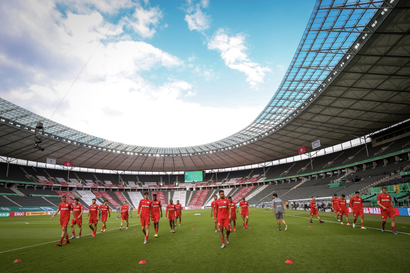 A final da Copa da Alemanha entre Bayern de Munique e Leverkusen será em jogo único no estádio Olímpico de Berlim. Foto: Divulgação/Leverkusen.