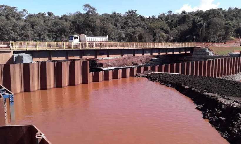 Cortina para evitar passagem de rejeitos do Córrego Ferro-Carvão para o Rio Paraopeba é outra intervenção viabilizada para a região de Brumadinho