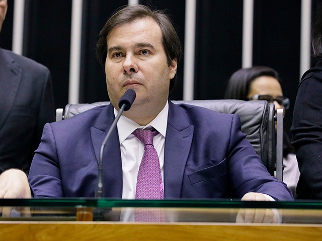 Rodrigo Maia no plenário da Câmara dos Deputados