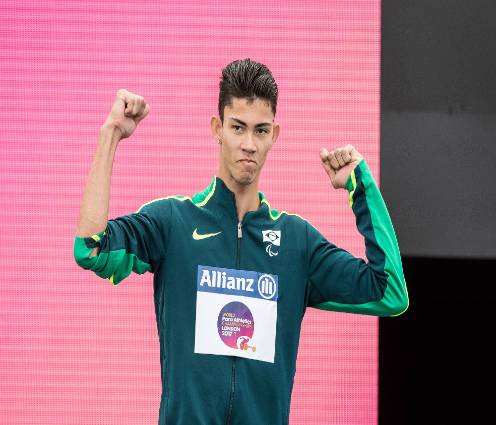 Nos 200m rasos, Rodrigo Parreira conquistou mais uma medalha de bronze. (Foto: Daniel Zappe/MPIX/CPB)