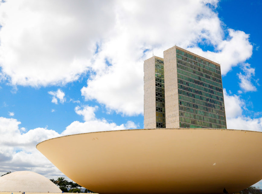 Fachada do Congresso Nacional, Câmara e Senado