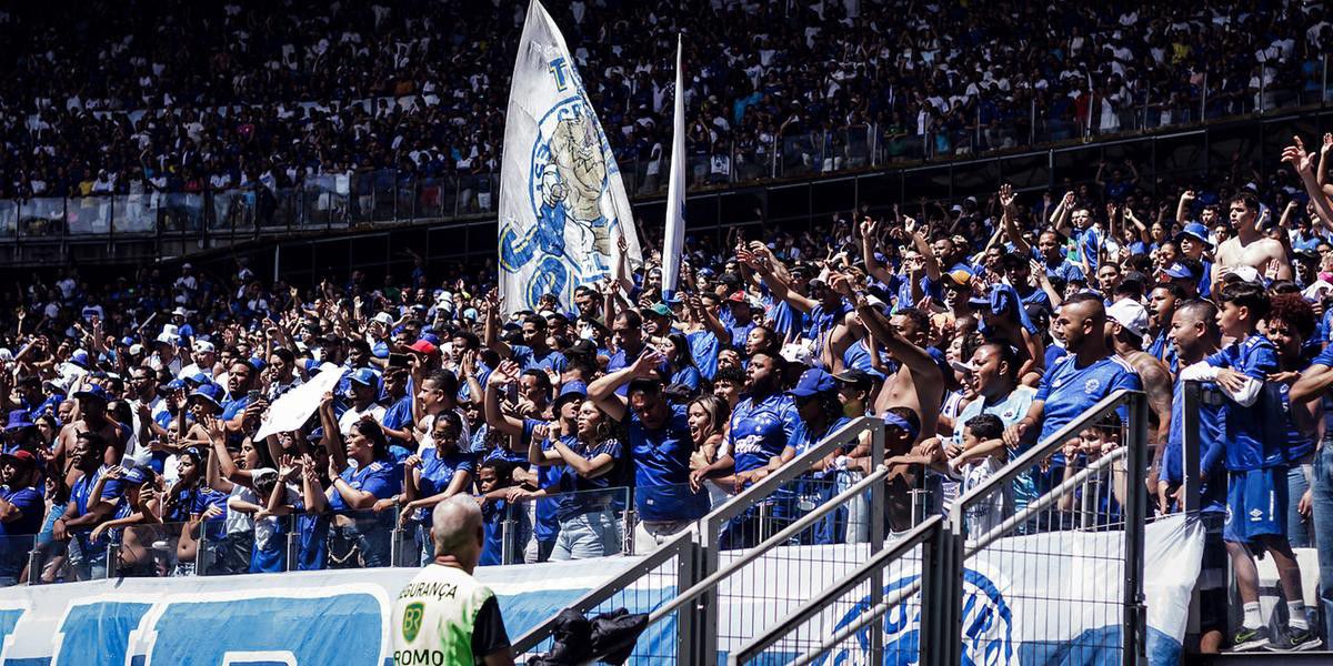 Torcida do Cruzeiro durante jogo da equipe no Mineirão