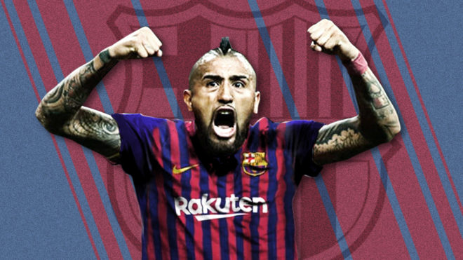 Arturo Vidal, jogador do Barcelona reitera desejo de jogar no Flamengo